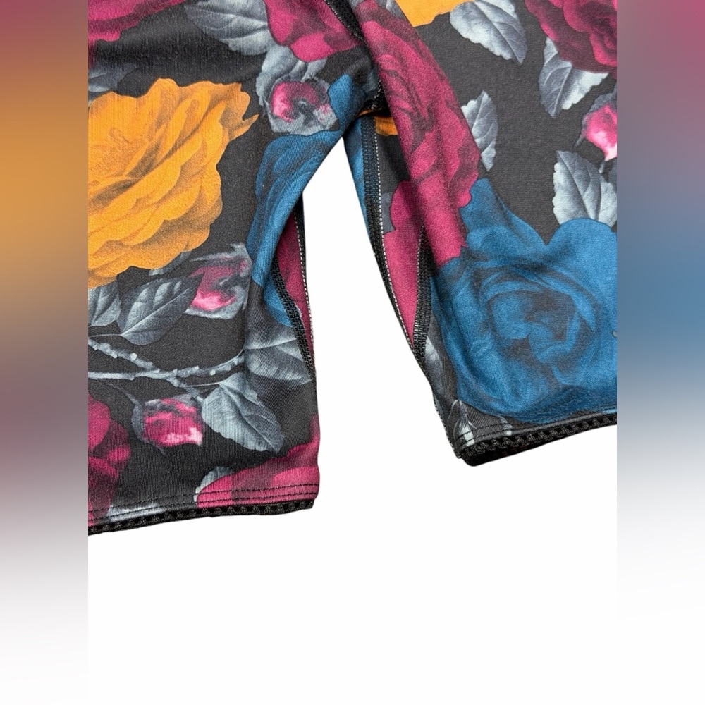Nike Floral Biker Shorts Small Dri-FIT Cottagecore Dark Bloom Athletic Floral - Picture 8 of 12